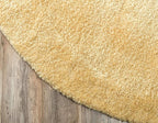 Unique Loom Solo Collection Area Rug - Calabasas (7' 10" Round, Yellow)