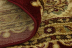 Unique Loom Voyage Collection Traditional Oriental Classic Intricate Design Area Rug (8' 0 x 8' 0 Round, Red/Gold)