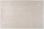 Revival Rugs Stripe 5'3"x8' Washable Area Rug for Living Room Bedroom - 100% Recycled Oeko-TEX Certified, Medium Pile, Taupe