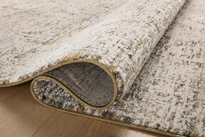 Loloi Amber Lewis Alie Collection ALE-05 Gold/Beige 2'-7'' x 12'-0'', .13'' Pile Height, Runner Rug
