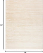 SAFAVIEH Area Rug 6x9 - Adirondack Collection - Champagne & Cream, Modern Ombre Design, Non Shedding & Easy to Clean, Ideal for Living Room, Bedroom, Office, Dining Space (ADR113W)