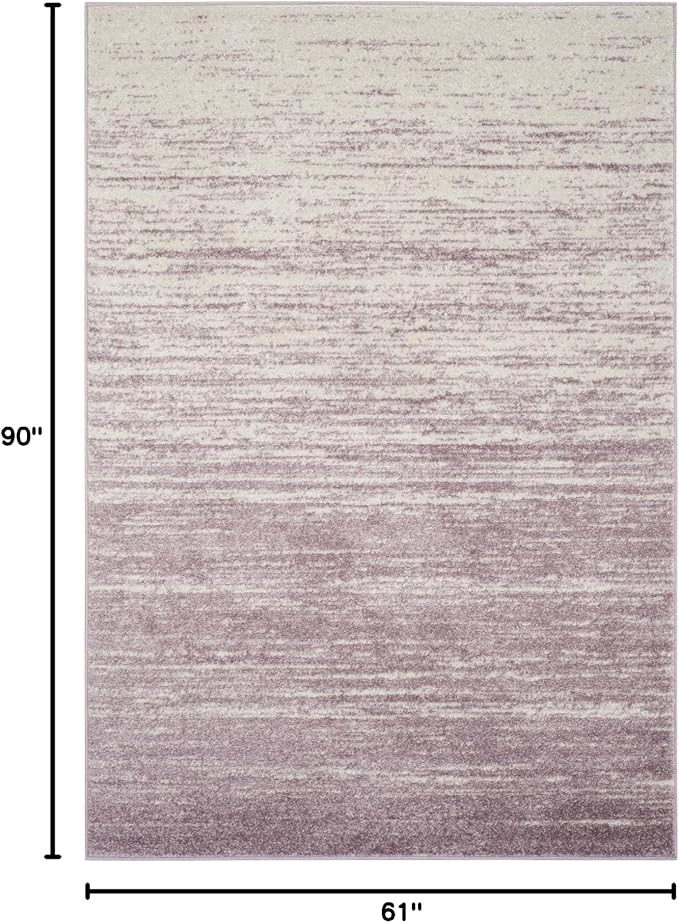 SAFAVIEH Adirondack Collection Area Rug - 5'1" x 7'6", Cream & Purple, Modern Ombre Design, Non Shedding & Easy to Clean, Ideal for Living Room, Bedroom, Office, Dining Space (ADR113L)