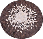 Round Area Rug – Soft and Durable Floor Mat for Living Room, Bedroom, or Entryway – Non-Slip Modern Carpet for Home Decor & Interior Styling(White 8X8)