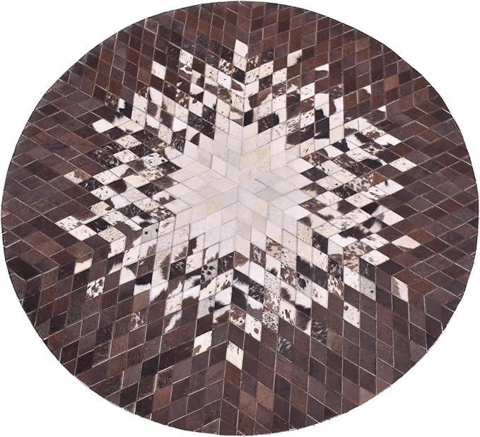 Round Area Rug – Soft and Durable Floor Mat for Living Room, Bedroom, or Entryway – Non-Slip Modern Carpet for Home Decor & Interior Styling(White 4X4)