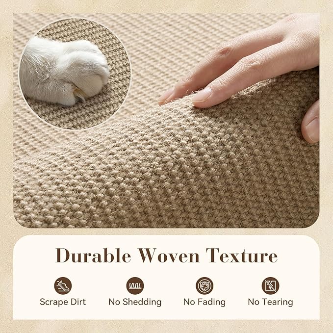 Jute Front Door Mat Indoor Entrance Indoor Door Mat Rugs for Entryway Entry Entrance Mats Foyer Rugs Doormat Inside Welcome Mats Boho 2x4 ft Long Runner