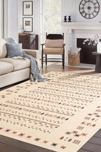 Keen Home Design 6x9 Rug - Machine Washable Area Rug with Non-Slip Backing, Ideal for Living Room, Dining Room, Bedroom - Vintage, Easy Clean, Durable, Low Pile - (6' x 9')