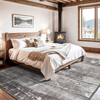 LUMI Washable Area Rug 5x8 for Living Room, Ultra Soft Stain Resistant Carpet with Non Slip Rubber Backing, Non-Shedding Low Pile Rugs for Bedroom, Dining Room, Indoor, Office