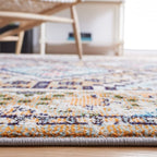 SAFAVIEH Madison Collection Accent Rug - 4' x 6', Orange & Beige, Boho Diamond Distressed Design, Non-Shedding & Easy Care, Ideal for High Traffic Areas in Entryway, Living Room, Bedroom (MAD418P)