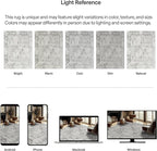 ReaLife Rugs Machine Washable Area Rug Runner - Living Room Bedroom Bathroom Kitchen Entryway Office - Padded Low Pile Stain Resistant Premium - Boho Farmhouse Vintage - Noor - Ivory Grey 3' x 5'