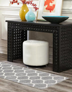 Rugs.com Lattice Frieze Collection Rug – 2' x 6' Runner Light Gray Medium Rug Perfect for Living Rooms, Large Dining Rooms, Open Floorplans