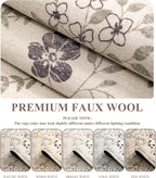 YIHOUSE Beige Floral Print Rugs, Moroccan Trellis 9x12 Washable Large Rug, Modern Pastel Non Slip Ultra-Thin Area Rug for Classroom, Nursery Playroom,Dorm,Bedroom,Living Room, Beige Multi