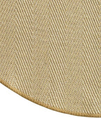 DEXI Round Sisal Rug Natural Fiber 5x5, Braided Woven Area Rugs No Shed, Soft Neutral Rustic Carpet Mat for Indoor Outdoor Patio Dining Living Room Bedroom Farmhouse, 5ft, Natural