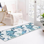 Tritard Coastal Sea Turtles Hallway Runner Rug 2x6 Beach Themed Starfish Area Rug Runner Non-Slip Washable Entryway Doormat Indoor Entrance Carpet for Kitchen Bathroom Laundry Bedroom Living Room
