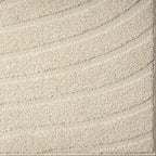 LUXE WEAVERS Modern Geometric Wave Cream 2x8 Area Rug