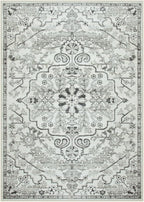 Lahome Area Rug 5x7 Washable Living Room Rug, Large Soft Bedroom Rug, Bohemian Medallion Non Slip Non Shedding Low Pile Accent Print Indoor Carpet for Dining Room Office Playroom, Beige