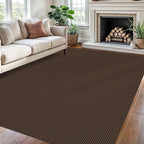Braided Area Rug 6x9 Ft Washable Rugs for Living Room Non Slip Bedroom Rugs Boho Dining Room Rug Cotton Living Room Woven Floor Carpet for Nursery Playroom, Brown