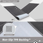 BEQHAUSE Dog Door Mat for Muddy Paws 24"x36" Dirt Trapper Absorbent Doormat Non Slip Entryway Rugs Washable Stain Resistant Welcome Floor Mat Soft Low-Profile for Front Back Door, Dark Grey