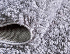 Unique Loom Davos Shag Collection Area Rug - Solid (6' 1" x 9' Rectangle, Sterling)