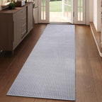 2x6 ft Boho Kitchen Runner Rugs Mat Woven Runners for Hallways Washable Non Slip, Soft Long Entryway Laundry Hall Floor Runner Carpet for Indoor Backdoor Bedroom Kitchen Living Room, Gray