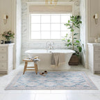 Washable Area Rug, Modern Farmhouse, Vintage, Turkish, Bohemian, Distressed, Oriental, Traditional, Rugs for Living Room, Dining, Bedroom, Office, Entryway, Foyer, (852CB, 2' x 3')