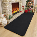 Amearea Modern Soft Hallway Runner Rug, 3x8 Feet Area Rug Runners for Hallways, Washable Runner Rugs, Non Slip Memory Foam Rug Black Runner Rugs Carpet for Entrance Kitchen Kids Room Decor