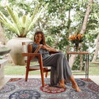 CAMILSON Indoor Outdoor Rug 8x10 Bohemian Medallion Floral Area Rugs for Indoor and Outdoor Patios Easy-Cleaning Non-Shedding Living Room Garden and Kitchen Washable Outside Carpet (8 x 10-Multicolor)