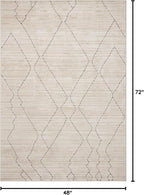 Loloi Darby Collection DAR-03 Sand/Charcoal 4'-0" x 6'-0" Accent Rug