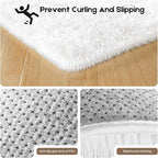 Cream White Area Rugs 9x12 Living Room Bedroom, Fluffy Large Rug Soft Shag Non-Slip Carpet for Kids Boys and Girls Room Dorm Home Decor (9ft x 12ft)