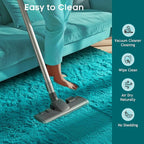Ophanie Teal Rugs for Living Room Bedroom, 6x9 Fluffy Fuzzy Furry Carpet, Plush Soft Shaggy Bedside Indoor Floor Area Rug for Kids Girls Boys Baby Teen Dorm Nursery Home Decor Aesthetic