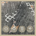 ILANGO Area Rug 3'x5' for Living Room Bedroom Washable Moroccan Boho Rugs for High Traffic Area Non Slip & Non-Shedding Rugs Fade Resistant Carpet for Doorway Entryway Kitchen Laundry