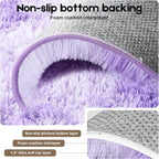 Area Rugs 9x12 Living Room, Fluffy Large Rugs for Bedroom, Soft Shag Fuzzy Non-Slip Carpet for Kids Boys and Girls Nursery Room Dorm Indoor Home Decor (Tie-Dyed Purple, 9ft x 12ft)
