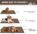 BEQHAUSE Dog Door Mat for Muddy Paws 32"x48" Dirt Trapper Absorbent Doormat Non Slip Entryway Rugs Washable Stain Resistant Welcome Floor Mat Soft Low-Profile for Front Back Door, Brown