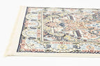 Unique Loom Narenj Collection Classic Traditional Medallion Textured Design Area Rug, 3 x 13 ft, Ivory/Tan