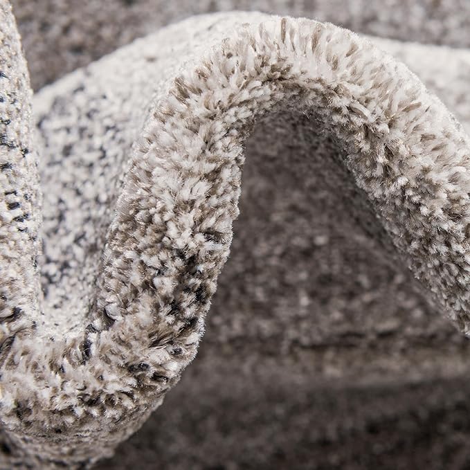 Rugs.com Angelica Collection Rug – 4' x 6' Light Gray Medium Rug Perfect for Entryways, Kitchens, Breakfast Nooks, Accent Pieces