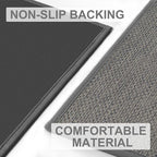 LEKEEPGO Door Mat 24"x47", Non Slip Door Mat Indoor Entrance, Rubber Backing Front Indoor Door mats Washable Absorbent Low-Profile Entryway Entry Resist Dirt Inside Door Mats, Light Grey