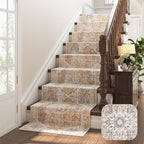 jinchan Runner Rug 2x8 Hallway Rug Kitchen Washable Runner Vintage Mat Retro Lightweight Non-Slip Floor Cover Distressed Thin Carpet for Entryway Bathroom Bedroom Laundry Room Stairway Brick Red