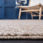 SAFAVIEH Natura Collection Runner Rug - 2'3" x 14', Brown, Handmade Wool Blend, Textured Design, Ideal for Hallway, Bedroom, Foyer (NAT620T)