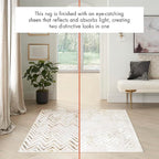Nourison Home Glam Multicolor 7'10" x 9'10" Area Rug - Easy Clean, Non Shedding, Bed Room, Living Room, Dining Room, Kitchen (8' x 10')