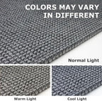 IOHOUZE Washable Exrea Long Hallway Runner Rug 3x14 Non Slip Rubber Backed Kitchen Runner Entryway Runner Indoor, Woven Rugs Floor Carpet for Kitchen Hall Entryway Stair,Dark Grey