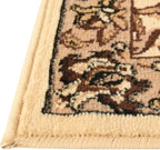 Unique Loom Sialk Hill Collection Area Rug - Washington (3' 3" x 5' 3" Rectangle Ivory/Black)