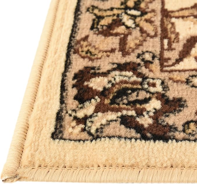 Unique Loom Sialk Hill Collection Area Rug - Washington (3' 3" x 5' 3" Rectangle Ivory/Black)