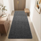 HQAYW 2x6 Soft Runner Rug for Hallways, Thickened Memory Foam Small Throw Bedside Rugs for Bedroom Living Room, Low Pile Washable Non Slip Carpet for Teens Kids Nursery Dorm Decor, Dark Grey