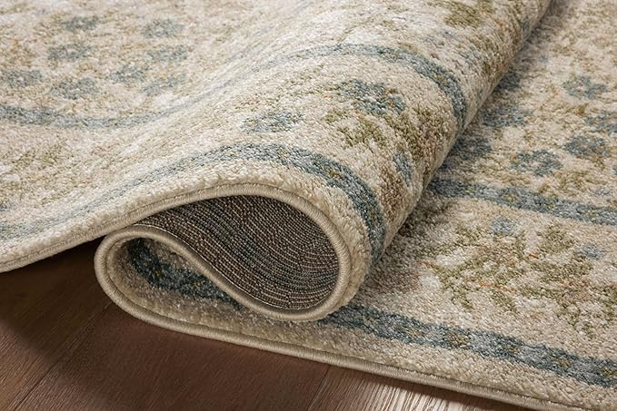 Loloi Rifle Paper Co. Laurel Collection LAU-03 Ivory/Multi 7'-10" x 10' Area Rug
