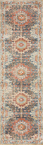 Loloi Jocelyn Collection JOC-03 Mist/Multi 7'-10" x 10' .38" Thick Area Rug