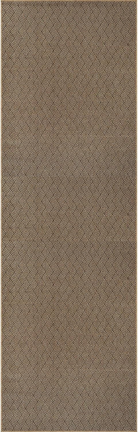 Easy Jute Rugs 2x7 Herringbone Natural Color Living Room Indoor Outdoor Runner Rug for Patio and Kitchen Rug High Traffic Washable Easy to Clean Solid Boho Woven Design Carpet (2 x 7)