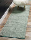 Unique Loom Solo Collection Area Rug - Calabasas (2' 2" x 6' 7" Runner, Light Blue)