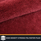 PURRUGS Dirt Trapping Door Mat 31.5" x 47", Non-Slip Machine Washable Entry Rug, Shoe Scraper, Dog Doormat, Super Absorbent Welcome Mat for Front & Back Door, Muddy Shoes & Paws, Burgundy Red
