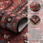 Ciicool Washable Non Slip Runner Rug, 2x6ft Hallway Rug Vintage Kitchen Rugs Oriental Carpet for Entrance Bedroom Bedside Living Room Laundry Bathroom Decor