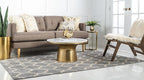 Rugs.com Lattice Collection Rug – 3' x 5' Light Gray Medium Rug Perfect for Entryways, Kitchens, Breakfast Nooks, Accent Pieces