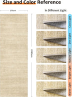 Art&Tuft Non-Slip Runner Rug - 2x6 Runner Rug Washable Low-Pile Rugs Runners, Soft Distressed Carpet Runner for Bedroom Bathroom Kitchen Laundry Living Room, Brown